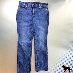 NYDJ Jeans Marilyn Straight Mid Rise Size 12 2% Elastane Like NEW